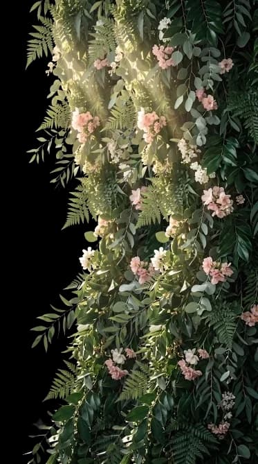Foliage curtain right