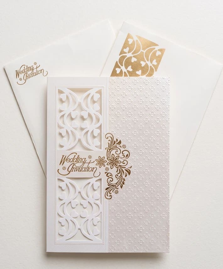 Floral Scroll Card